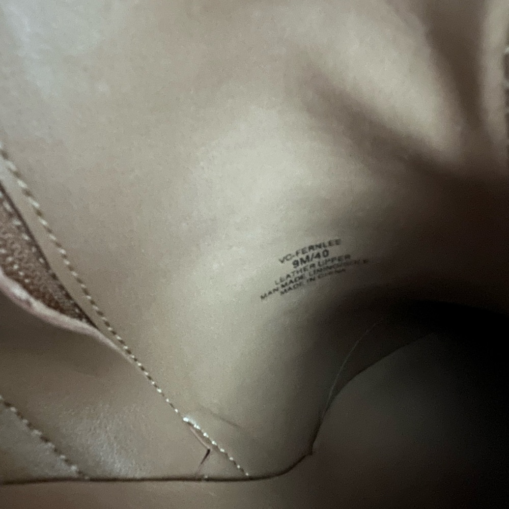 Vince Camuto Fernlee Tan Perforated Suede Block H… - image 7